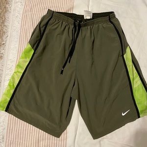 Nike Dri-Fit Forest/Lime shorts